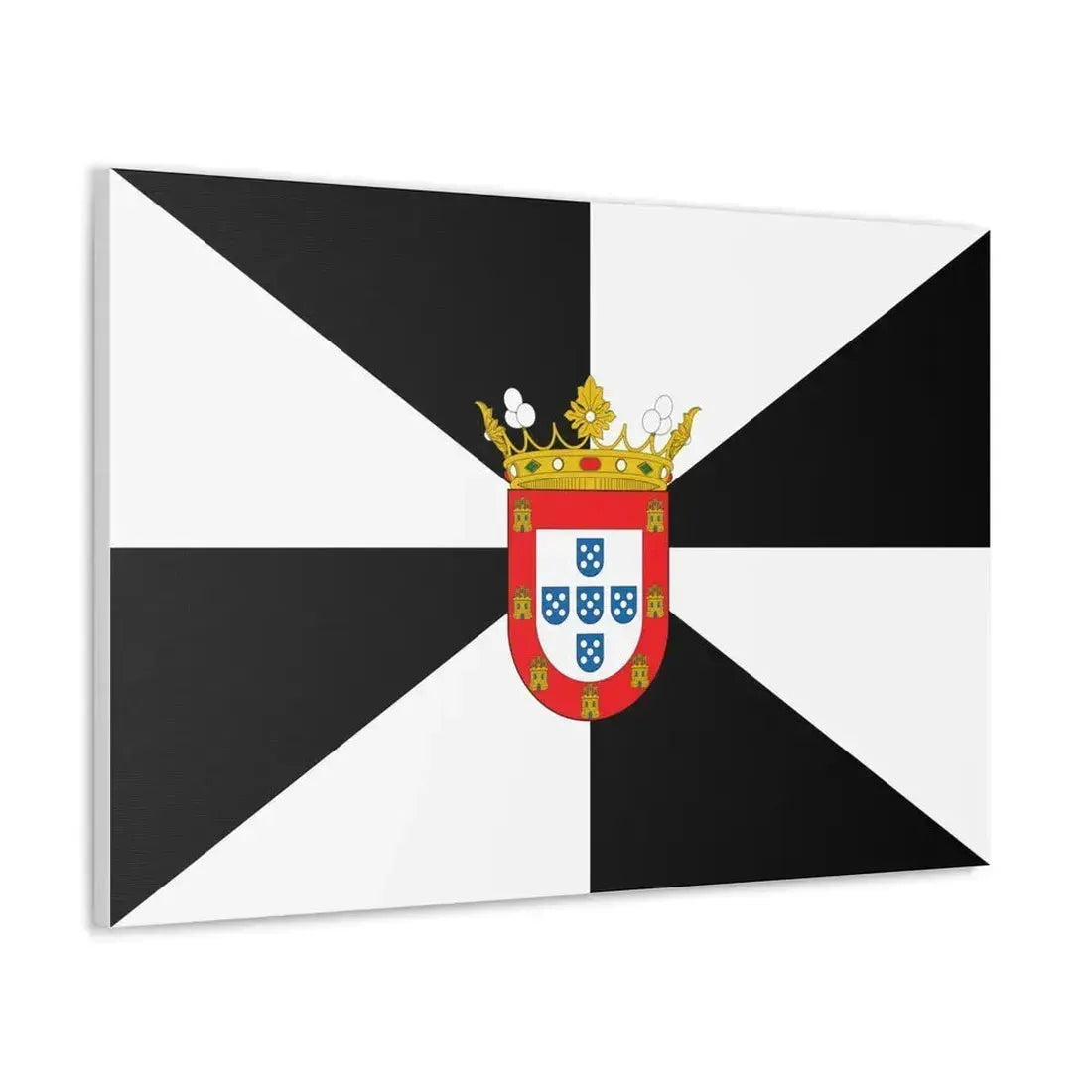 Flag of Ceuta Spain - Canvas Wall Art - The Sticker Space