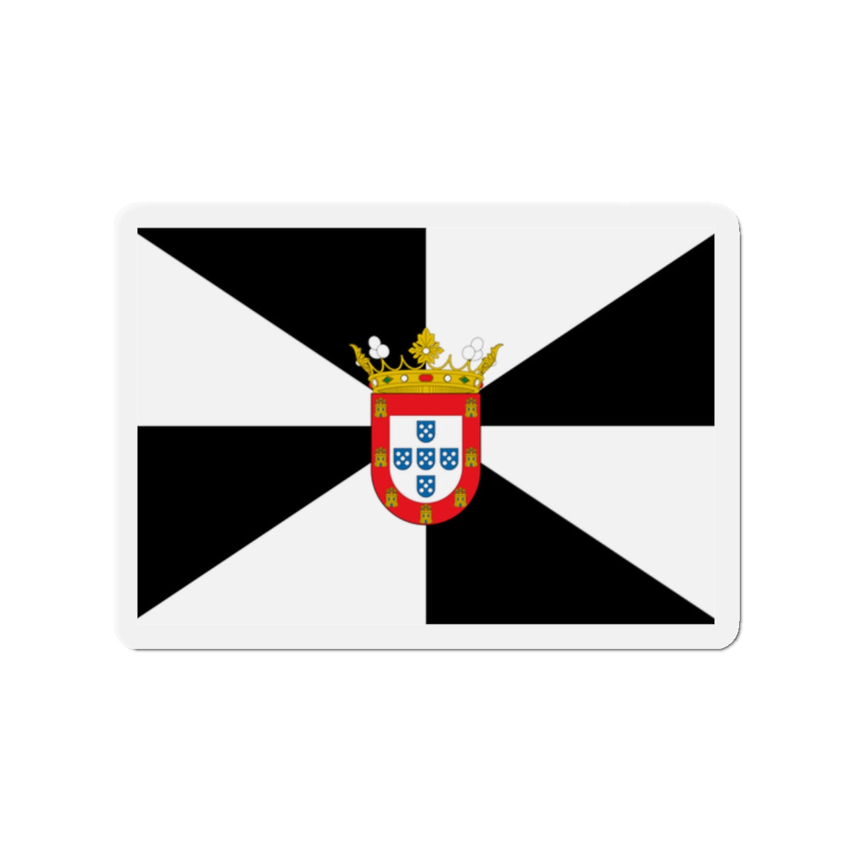 Flag of Ceuta Spain - Die-Cut Magnet-2" x 2"-The Sticker Space