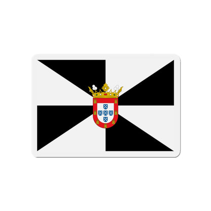 Flag of Ceuta Spain - Die-Cut Magnet-4" x 4"-The Sticker Space