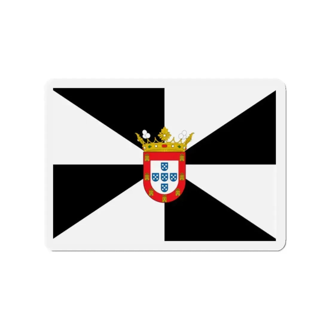 Flag of Ceuta Spain - Refrigerator Magnet 2 Inch - The Sticker Space