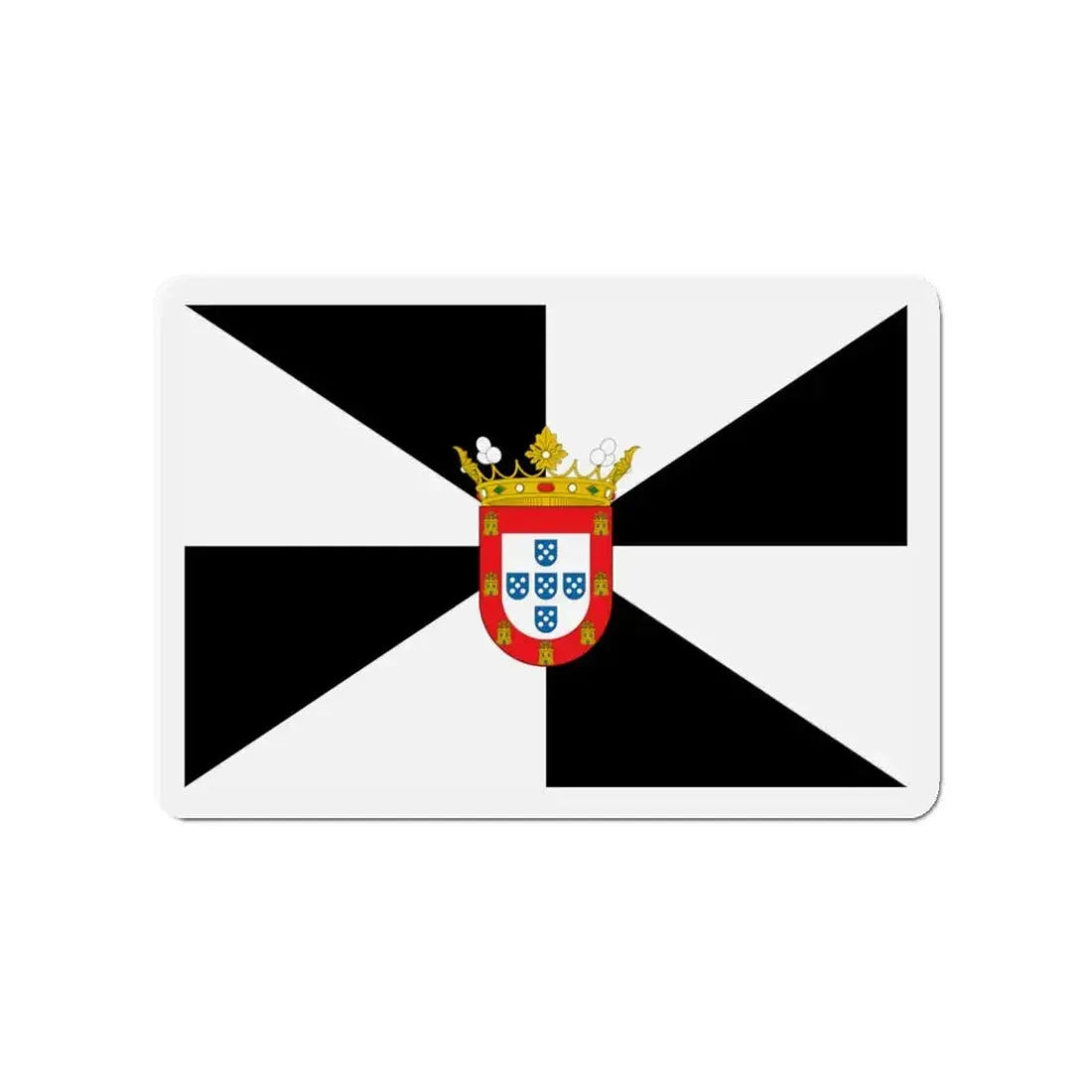 Flag of Ceuta Spain - Refrigerator Magnet 3 Inch - The Sticker Space