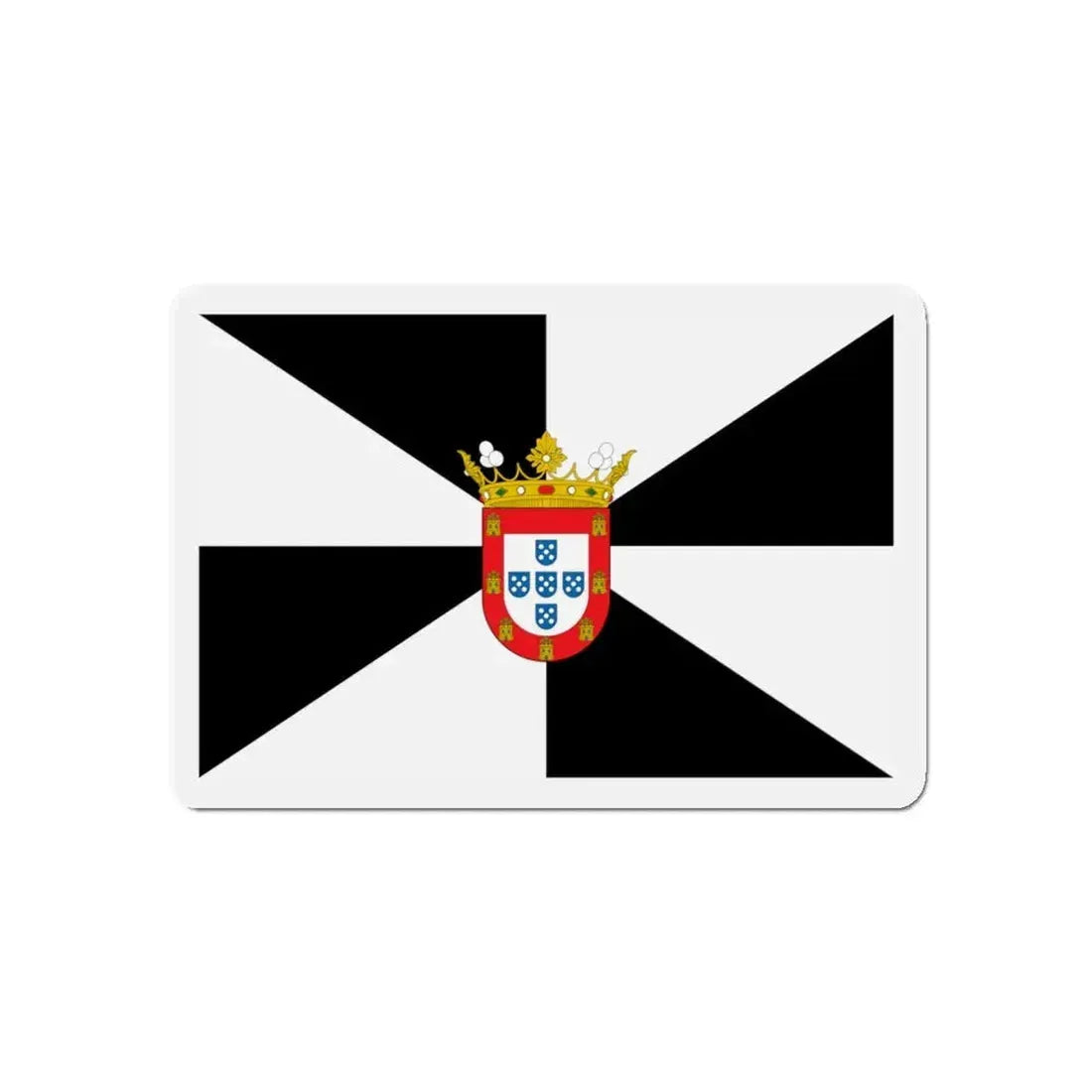 Flag of Ceuta Spain - Refrigerator Magnet 5 Inch - The Sticker Space