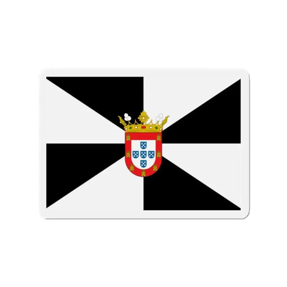 Flag of Ceuta Spain - Refrigerator Magnet - The Sticker Space