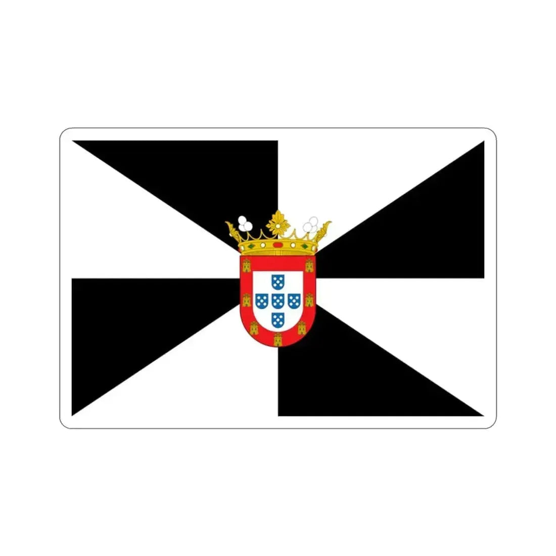 Flag of Ceuta Spain STICKER Vinyl Die-Cut Decal 2 Inch - The Sticker Space