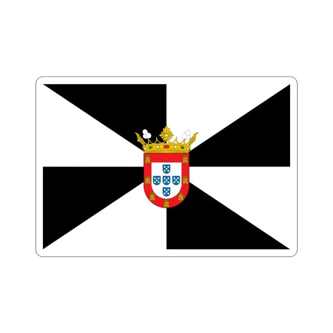 Flag of Ceuta Spain STICKER Vinyl Die-Cut Decal 2 Inch - The Sticker Space
