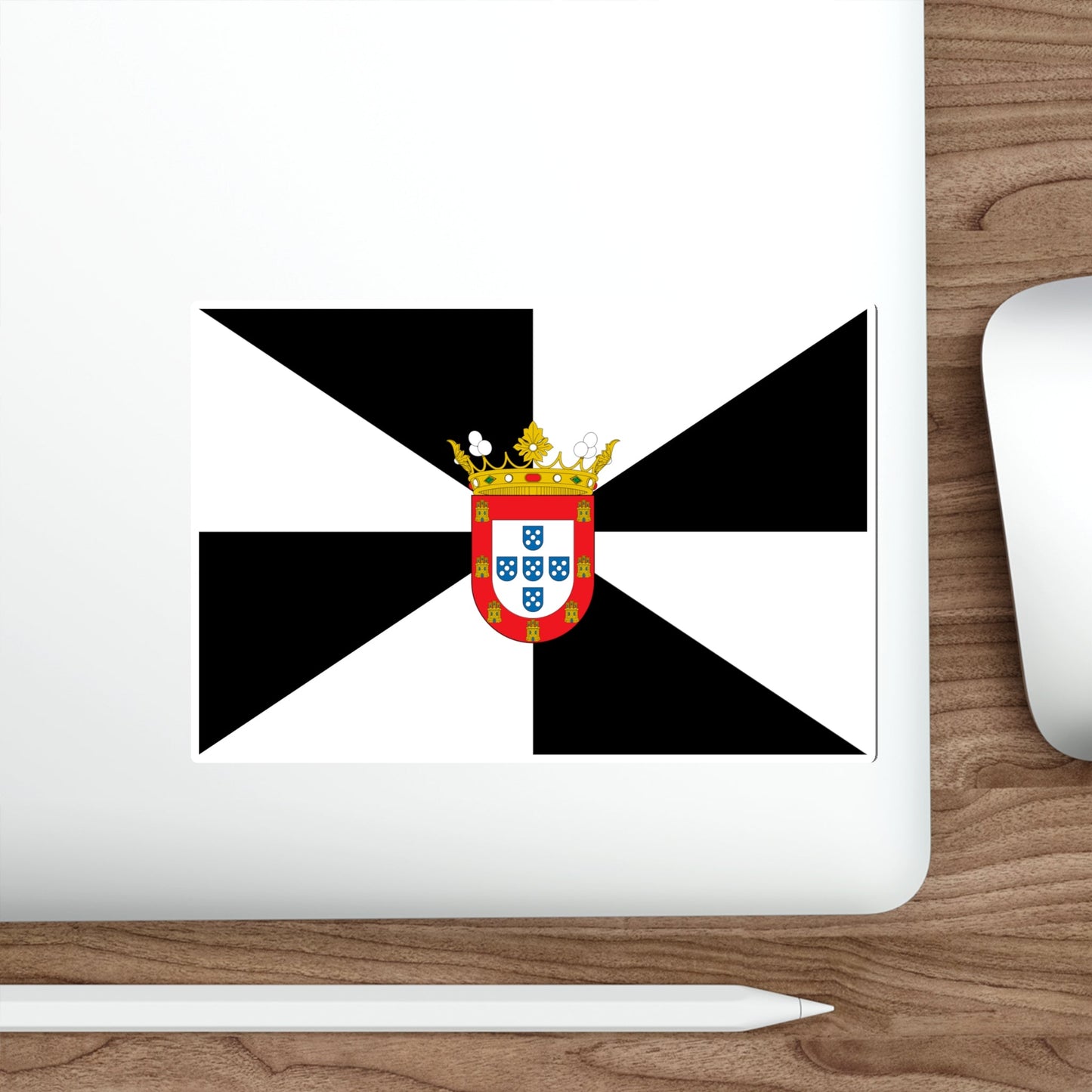 Flag of Ceuta Spain STICKER Vinyl Die-Cut Decal-The Sticker Space