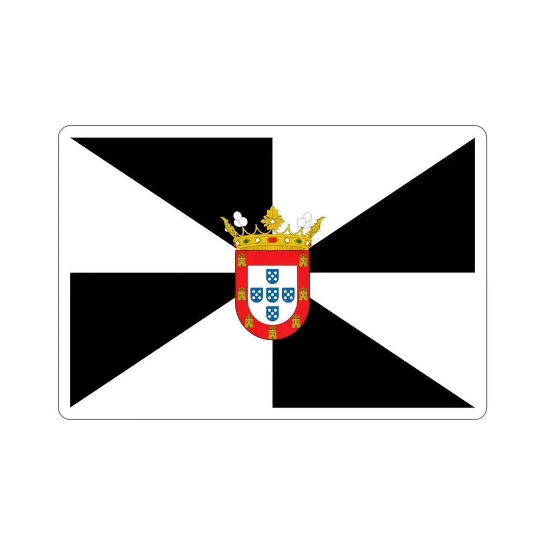 Flag of Ceuta Spain STICKER Vinyl Die-Cut Decal 6 Inch - The Sticker Space