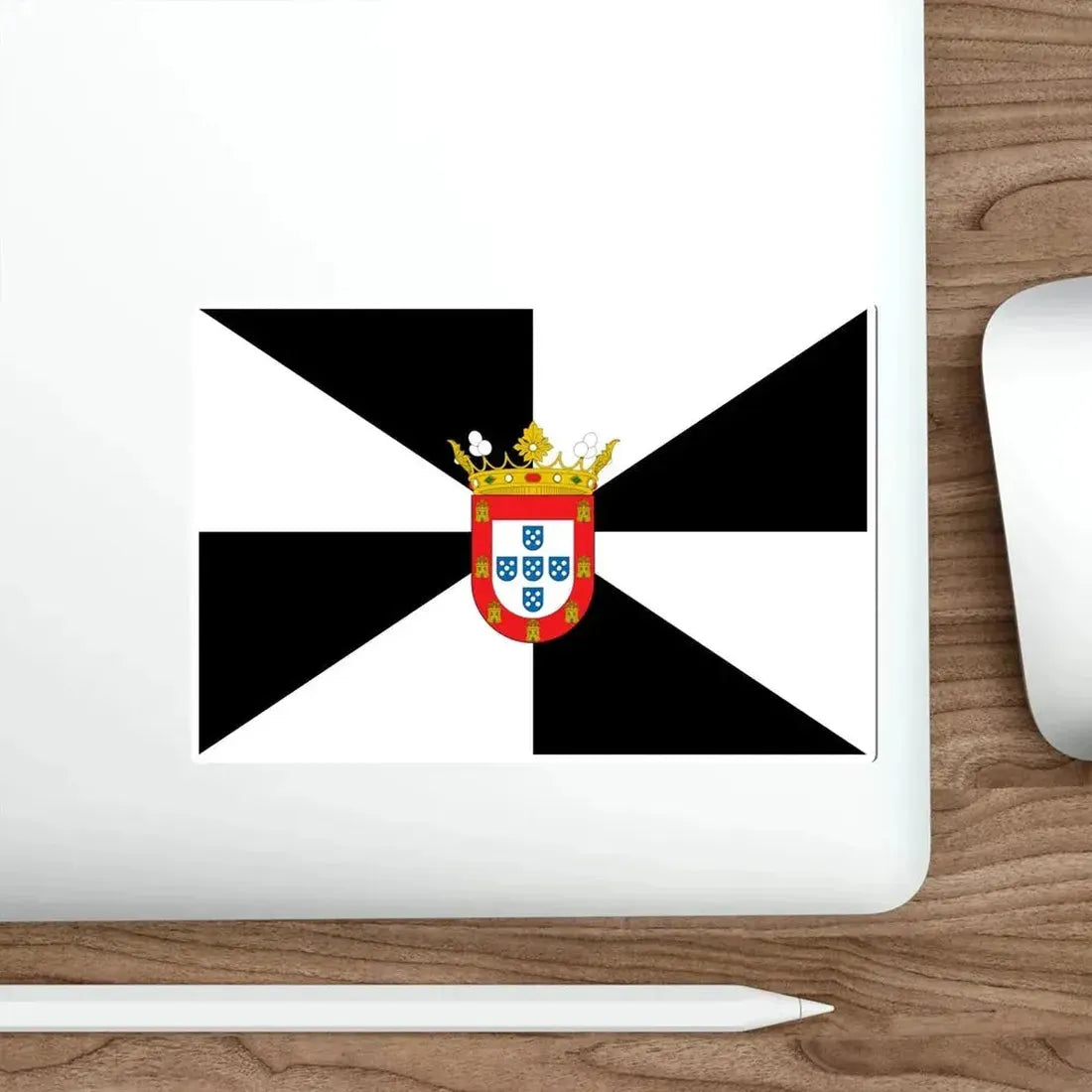 Flag of Ceuta Spain STICKER Vinyl Die-Cut Decal - The Sticker Space
