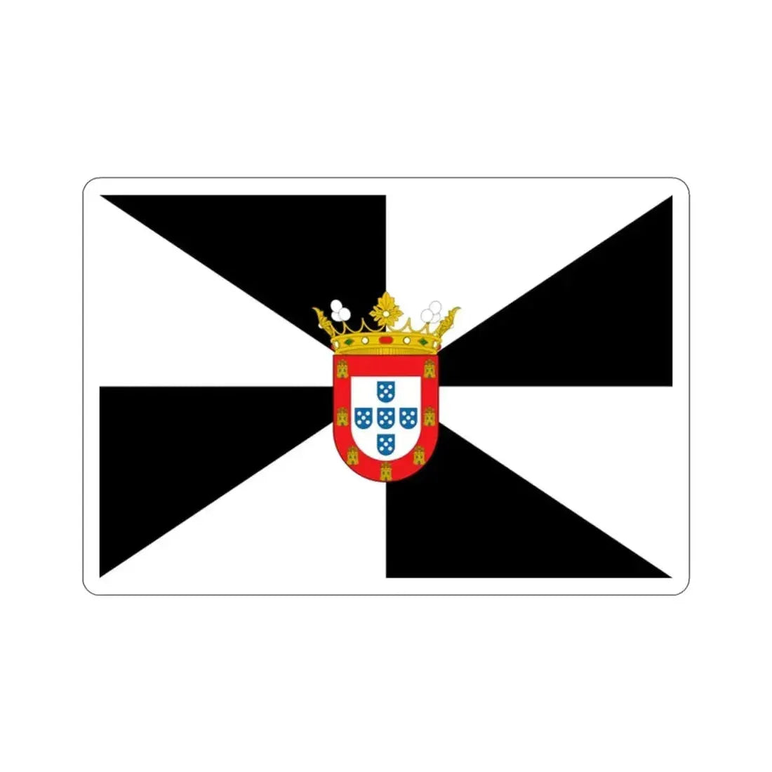 Flag of Ceuta Spain STICKER Vinyl Die-Cut Decal - The Sticker Space