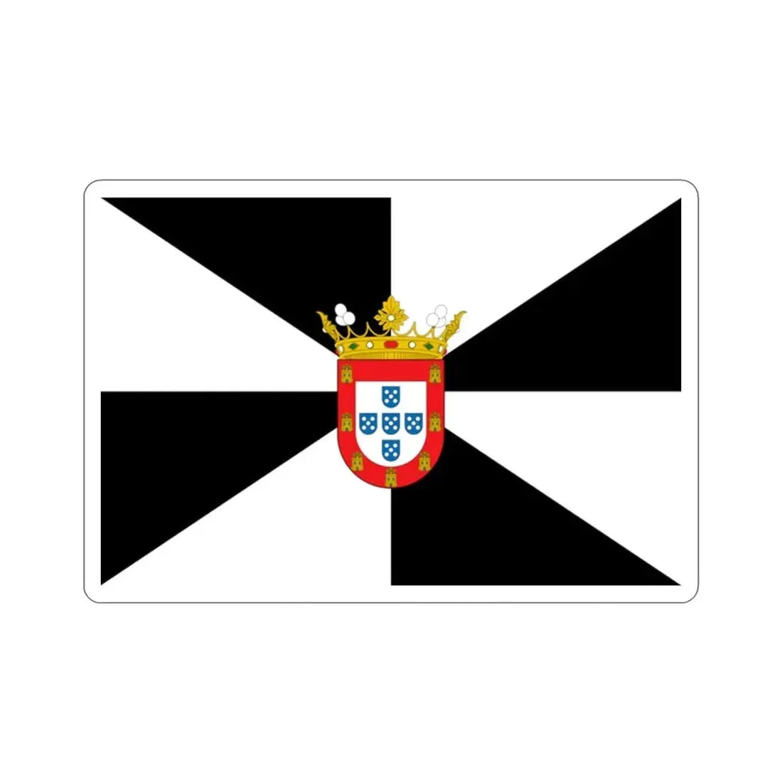 Flag of Ceuta Spain STICKER Vinyl Die-Cut Decal - The Sticker Space