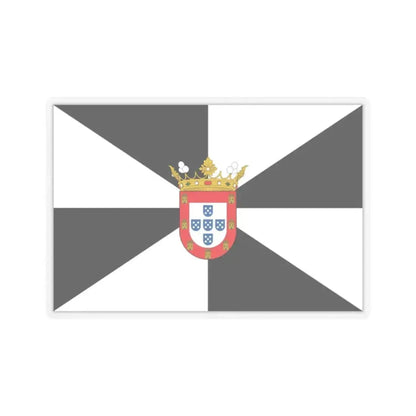 Flag of Ceuta Spain - STICKER Vinyl Kiss-Cut Decal 2 Inch Transparent - The Sticker Space