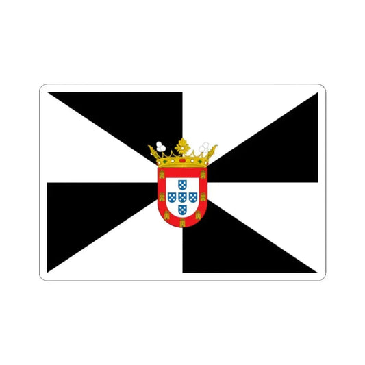 Flag of Ceuta Spain - STICKER Vinyl Kiss-Cut Decal 2 Inch White - The Sticker Space