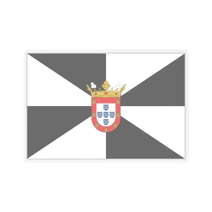 Flag of Ceuta Spain - STICKER Vinyl Kiss-Cut Decal 3 Inch Transparent - The Sticker Space