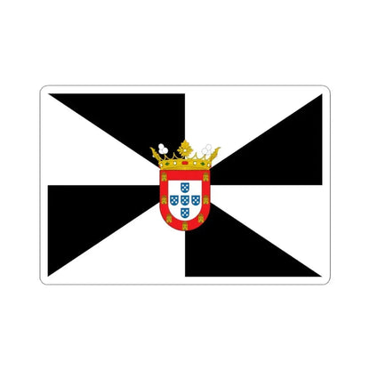 Flag of Ceuta Spain - STICKER Vinyl Kiss-Cut Decal 3 Inch White - The Sticker Space