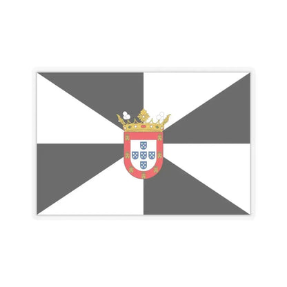 Flag of Ceuta Spain - STICKER Vinyl Kiss-Cut Decal 4 Inch Transparent - The Sticker Space