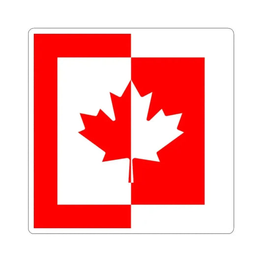 Flag of CFA (Canada) STICKER Vinyl Kiss-Cut Decal 2 Inch White - The Sticker Space