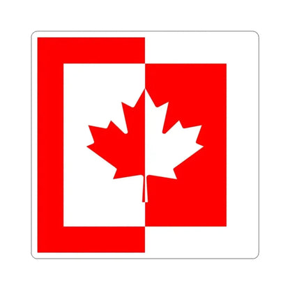 Flag of CFA (Canada) STICKER Vinyl Kiss-Cut Decal 3 Inch White - The Sticker Space