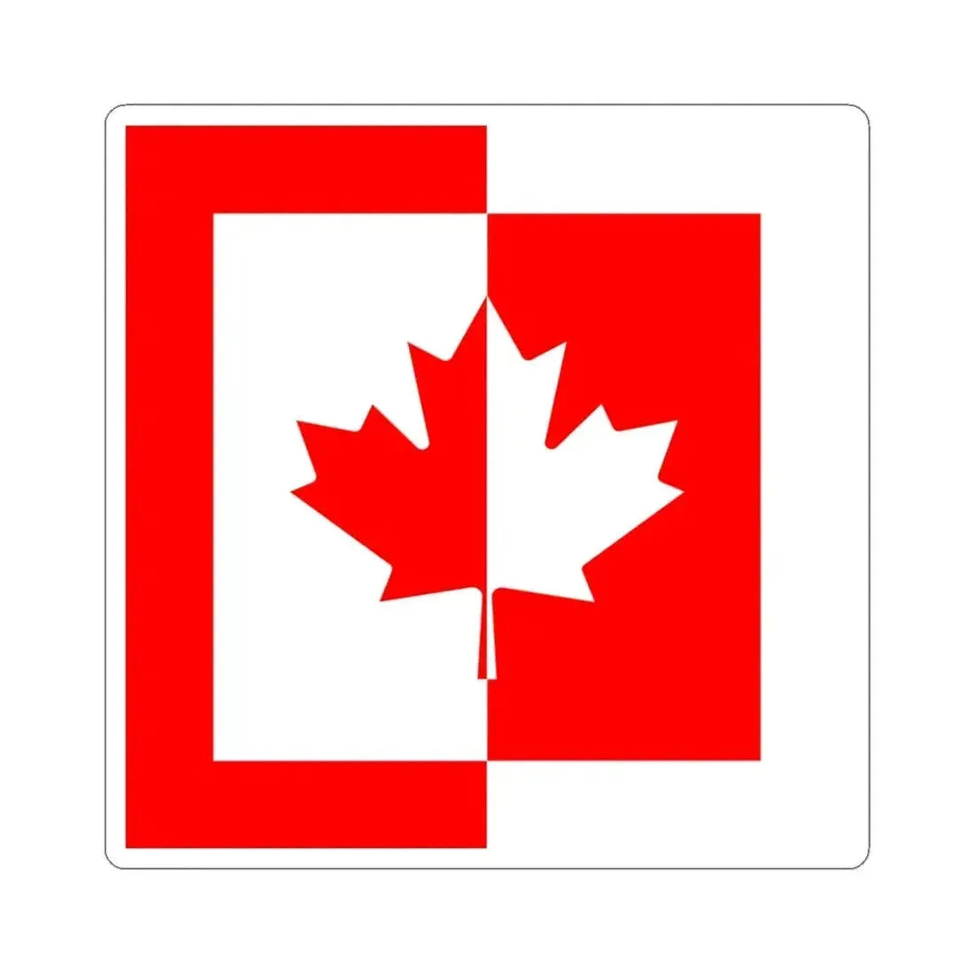 Flag of CFA (Canada) STICKER Vinyl Kiss-Cut Decal 6 Inch White - The Sticker Space