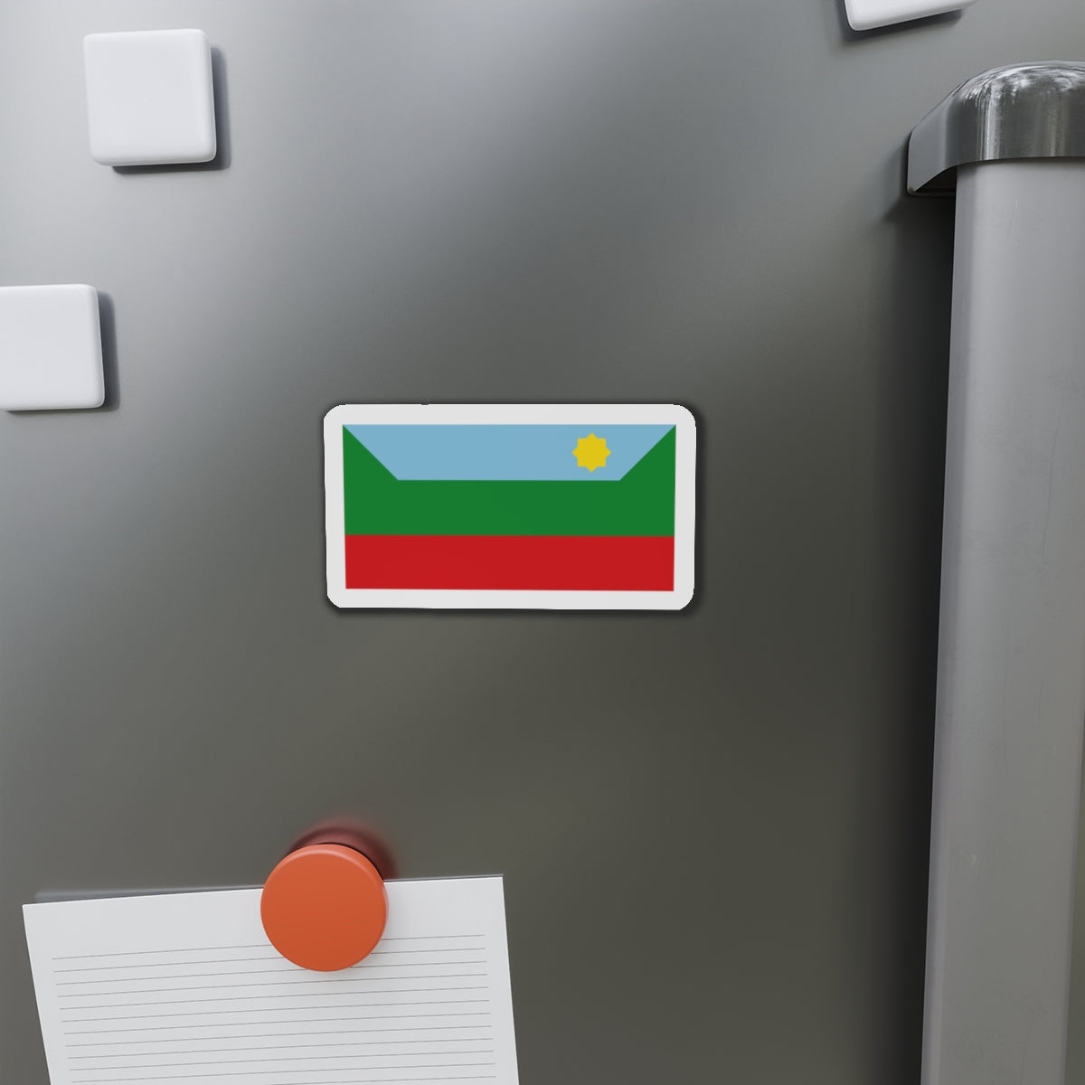 Flag of Chachapoyas capital of the Amazonas Region Peru - Die-Cut Magnet-The Sticker Space