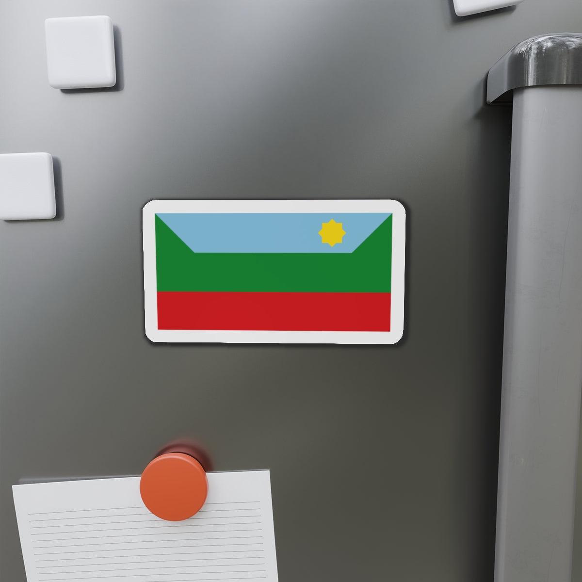 Flag of Chachapoyas capital of the Amazonas Region Peru - Die-Cut Magnet-The Sticker Space