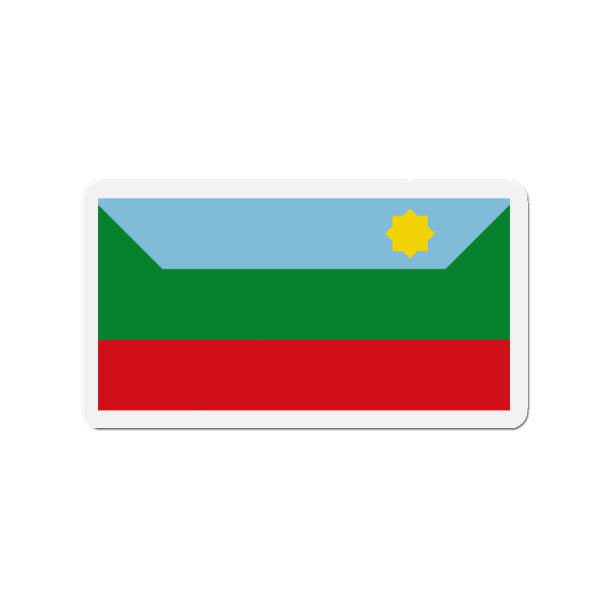 Flag of Chachapoyas capital of the Amazonas Region Peru - Die-Cut Magnet-2" x 2"-The Sticker Space