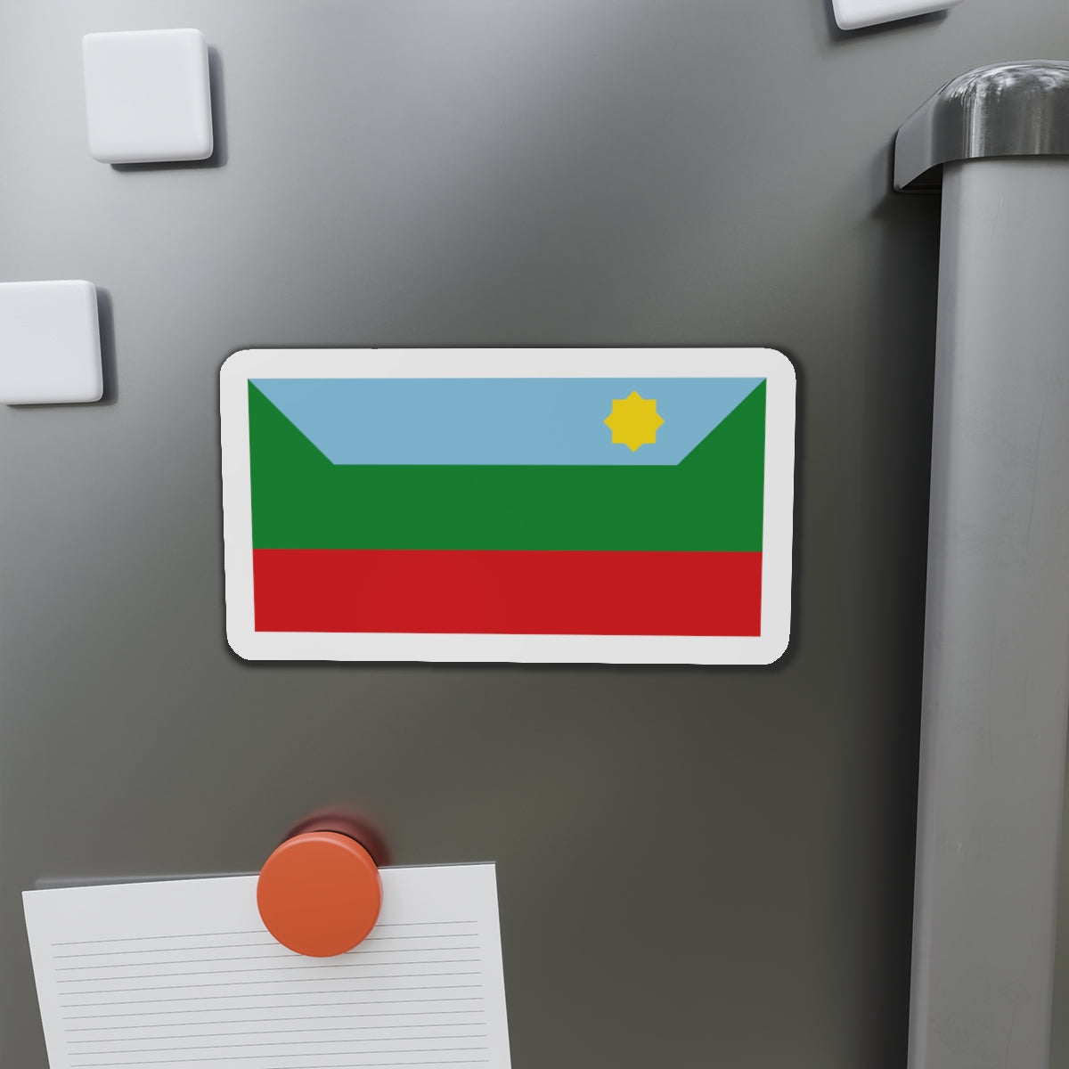 Flag of Chachapoyas capital of the Amazonas Region Peru - Die-Cut Magnet-The Sticker Space