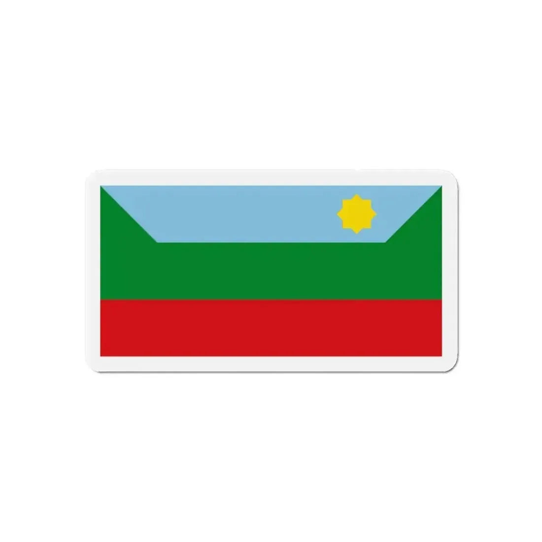 Flag of Chachapoyas capital of the Amazonas Region Peru - Refrigerator Magnet - The Sticker Space