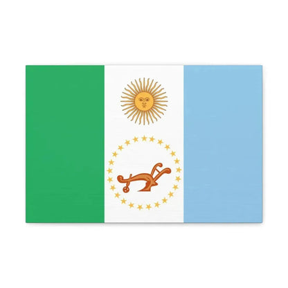 Flag of Chaco Province Argentina - Canvas Wall Art 18″ x 12″ 1.25" - The Sticker Space