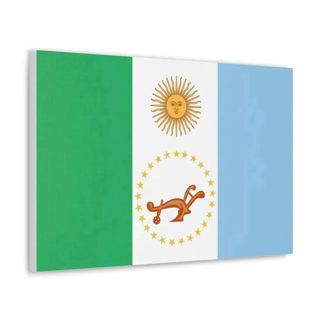 Flag of Chaco Province Argentina - Canvas Wall Art - The Sticker Space