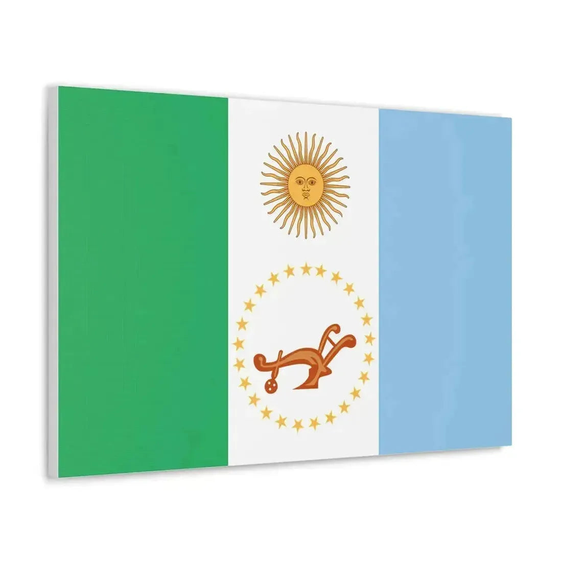 Flag of Chaco Province Argentina - Canvas Wall Art - The Sticker Space