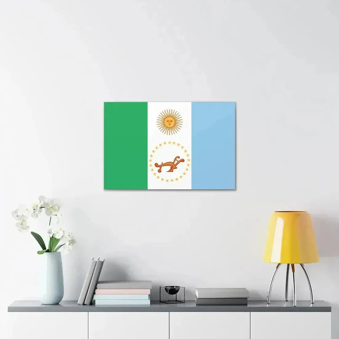 Flag of Chaco Province Argentina - Canvas Wall Art - The Sticker Space
