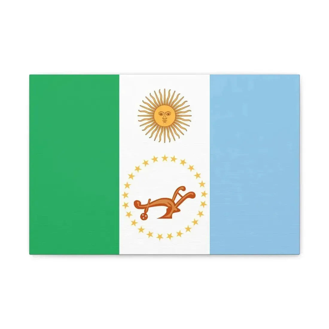 Flag of Chaco Province Argentina - Canvas Wall Art - The Sticker Space