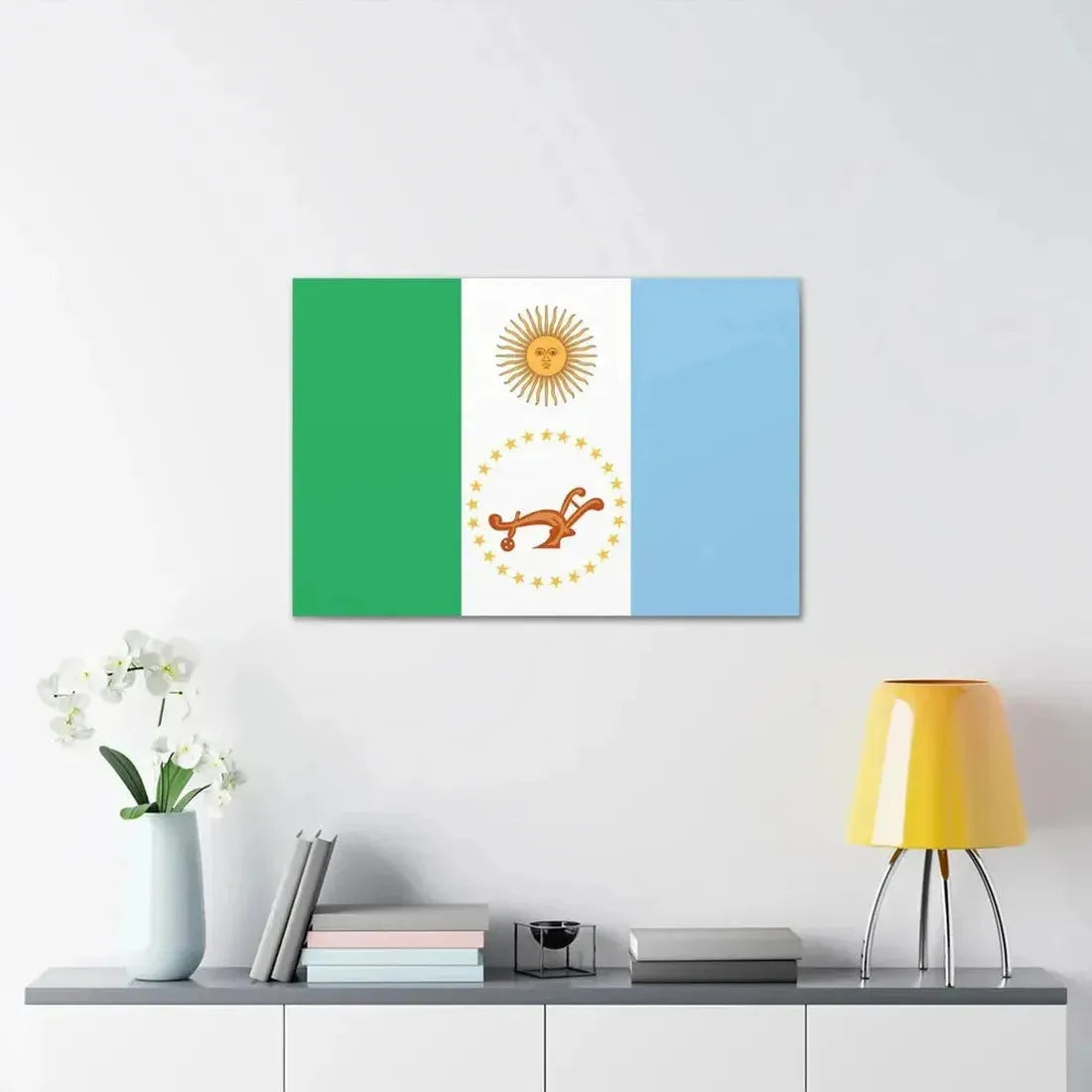 Flag of Chaco Province Argentina - Canvas Wall Art - The Sticker Space