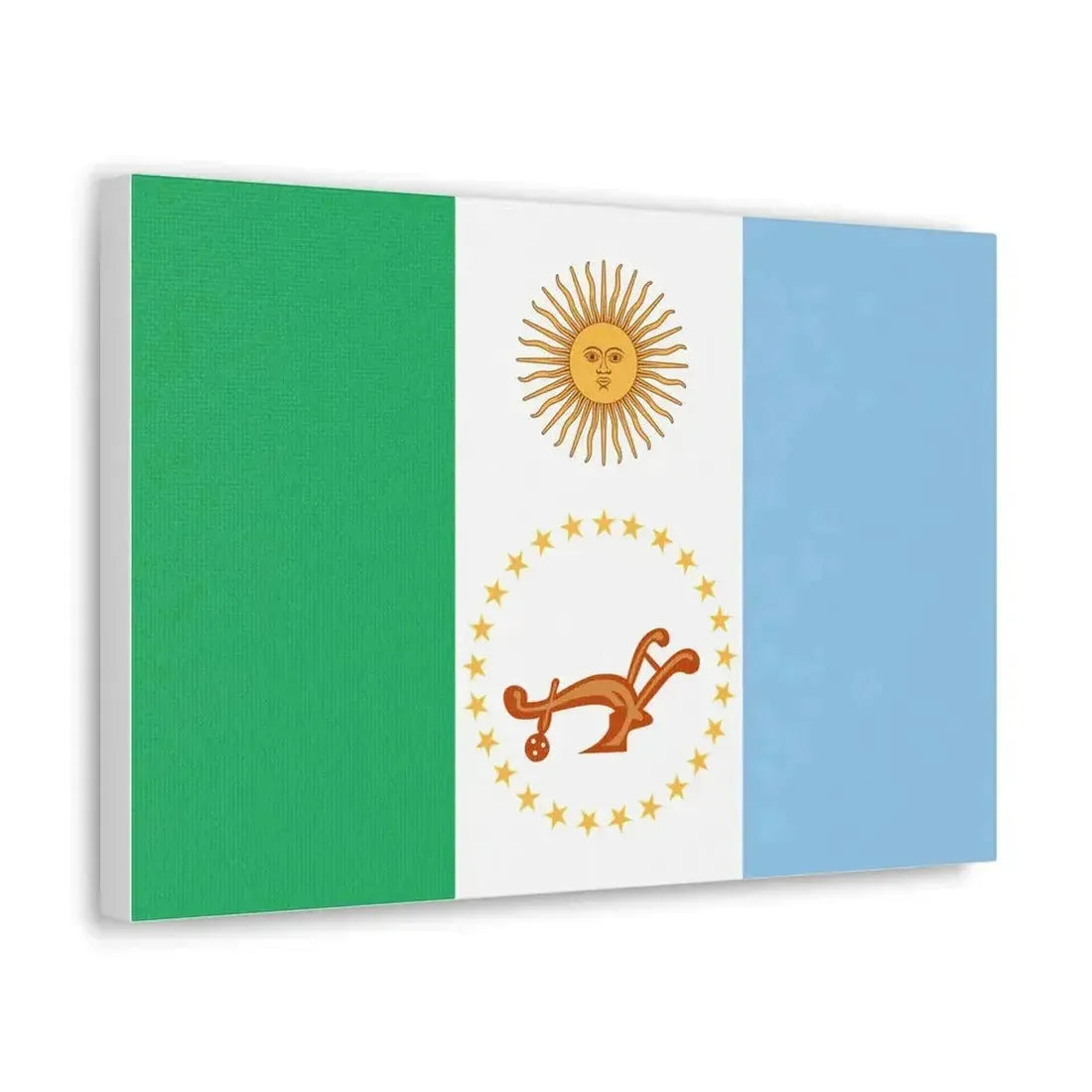 Flag of Chaco Province Argentina - Canvas Wall Art - The Sticker Space