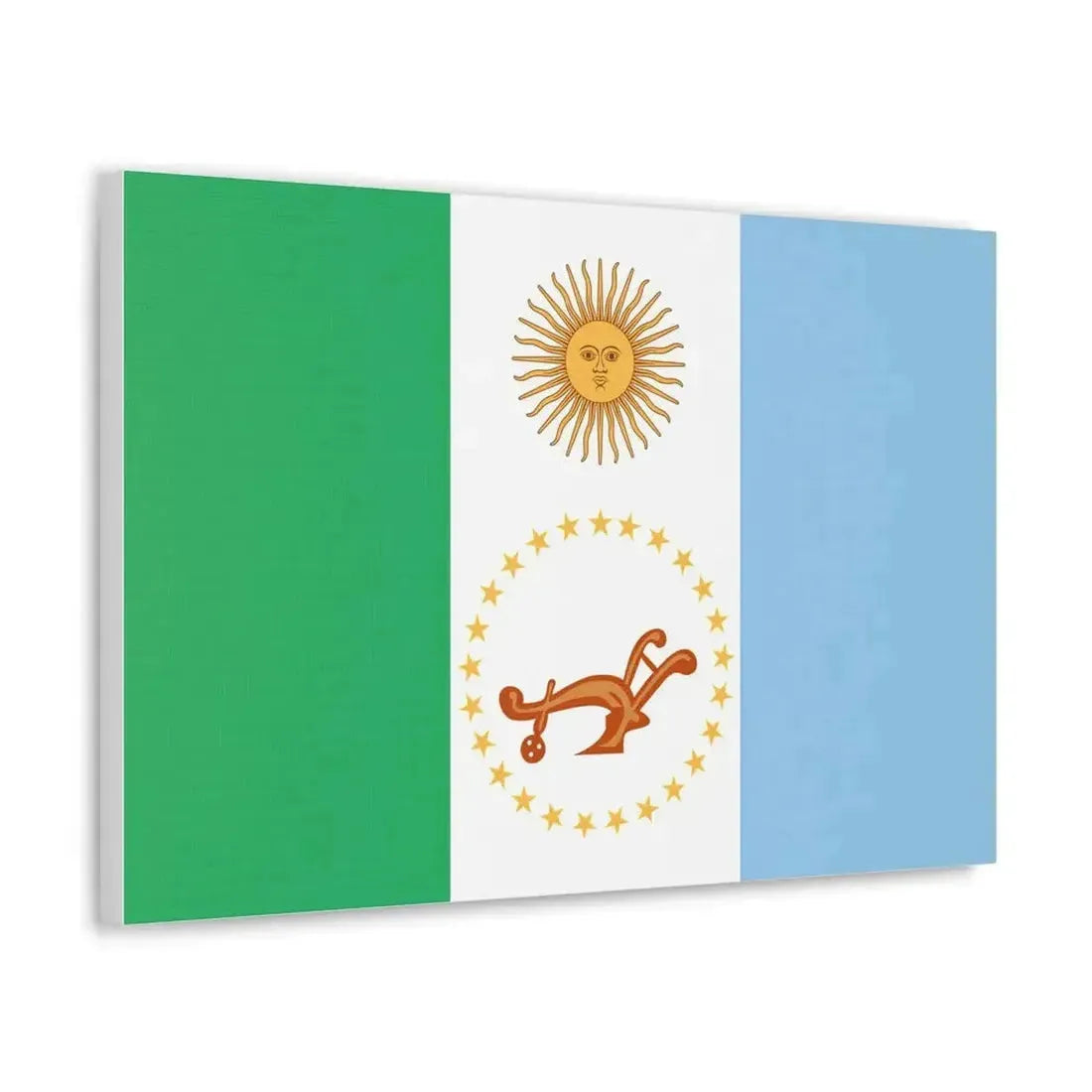 Flag of Chaco Province Argentina - Canvas Wall Art - The Sticker Space