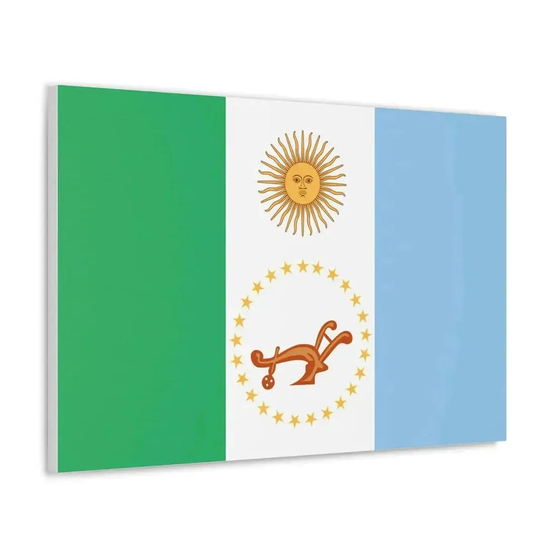 Flag of Chaco Province Argentina - Canvas Wall Art - The Sticker Space