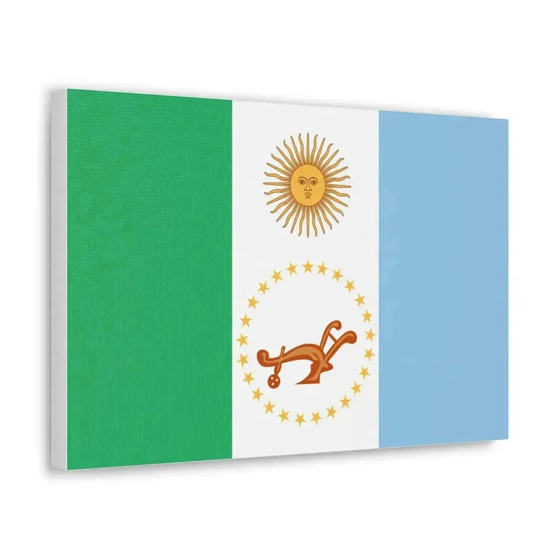 Flag of Chaco Province Argentina - Canvas Wall Art - The Sticker Space