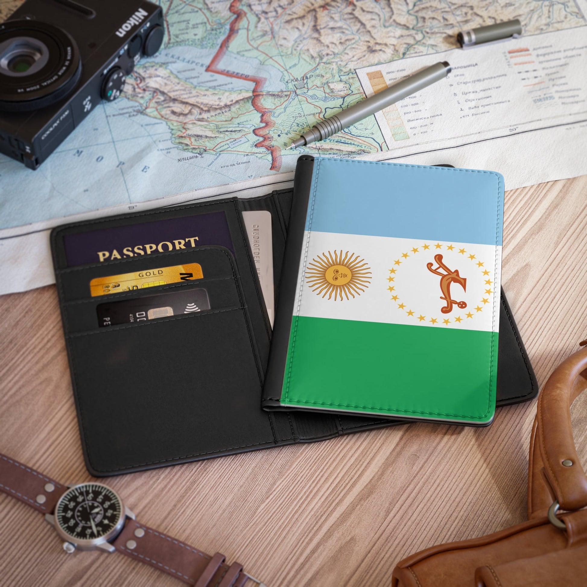 Flag of Chaco Province Argentina - Passport Holder-3.9" x 5.8"-The Sticker Space