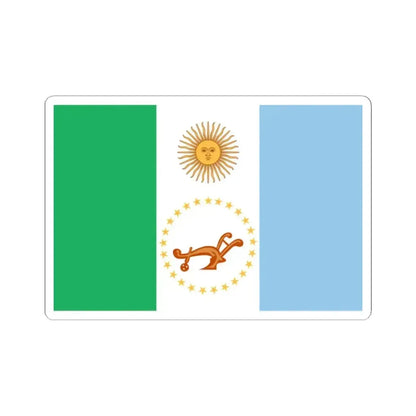 Flag of Chaco Province Argentina - STICKER Vinyl Kiss-Cut Decal 2 Inch White - The Sticker Space