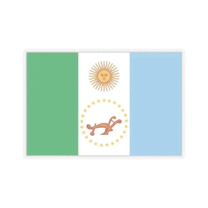 Flag of Chaco Province Argentina - STICKER Vinyl Kiss-Cut Decal 3 Inch Transparent - The Sticker Space