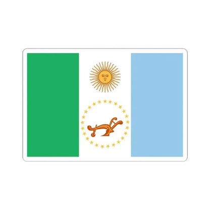 Flag of Chaco Province Argentina - STICKER Vinyl Kiss-Cut Decal 3 Inch White - The Sticker Space