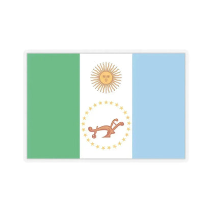 Flag of Chaco Province Argentina - STICKER Vinyl Kiss-Cut Decal 4 Inch Transparent - The Sticker Space