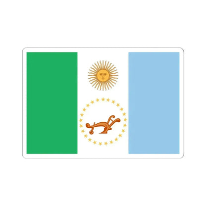 Flag of Chaco Province Argentina - STICKER Vinyl Kiss-Cut Decal 6 Inch White - The Sticker Space