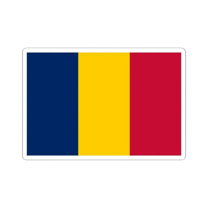 Flag of Chad (Chad) STICKER Vinyl Kiss-Cut Decal 2 Inch White - The Sticker Space