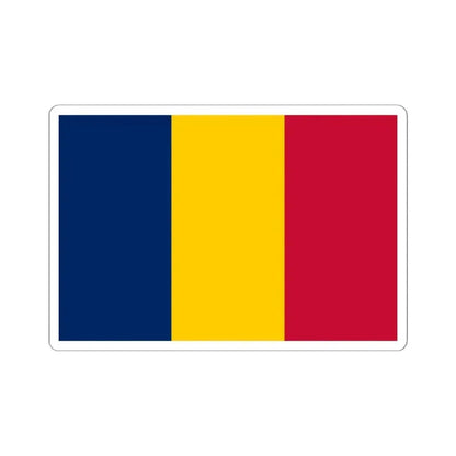 Flag of Chad (Chad) STICKER Vinyl Kiss-Cut Decal 6 Inch White - The Sticker Space