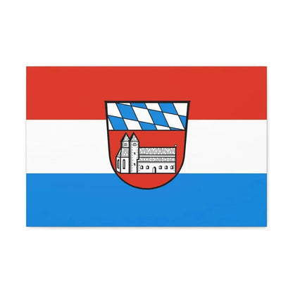 Flag of Cham Germany - Canvas Wall Art 24″ x 16″ 1.25" - The Sticker Space