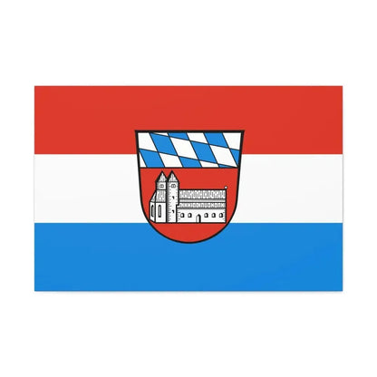 Flag of Cham Germany - Canvas Wall Art 36" x 24" 1.25" - The Sticker Space