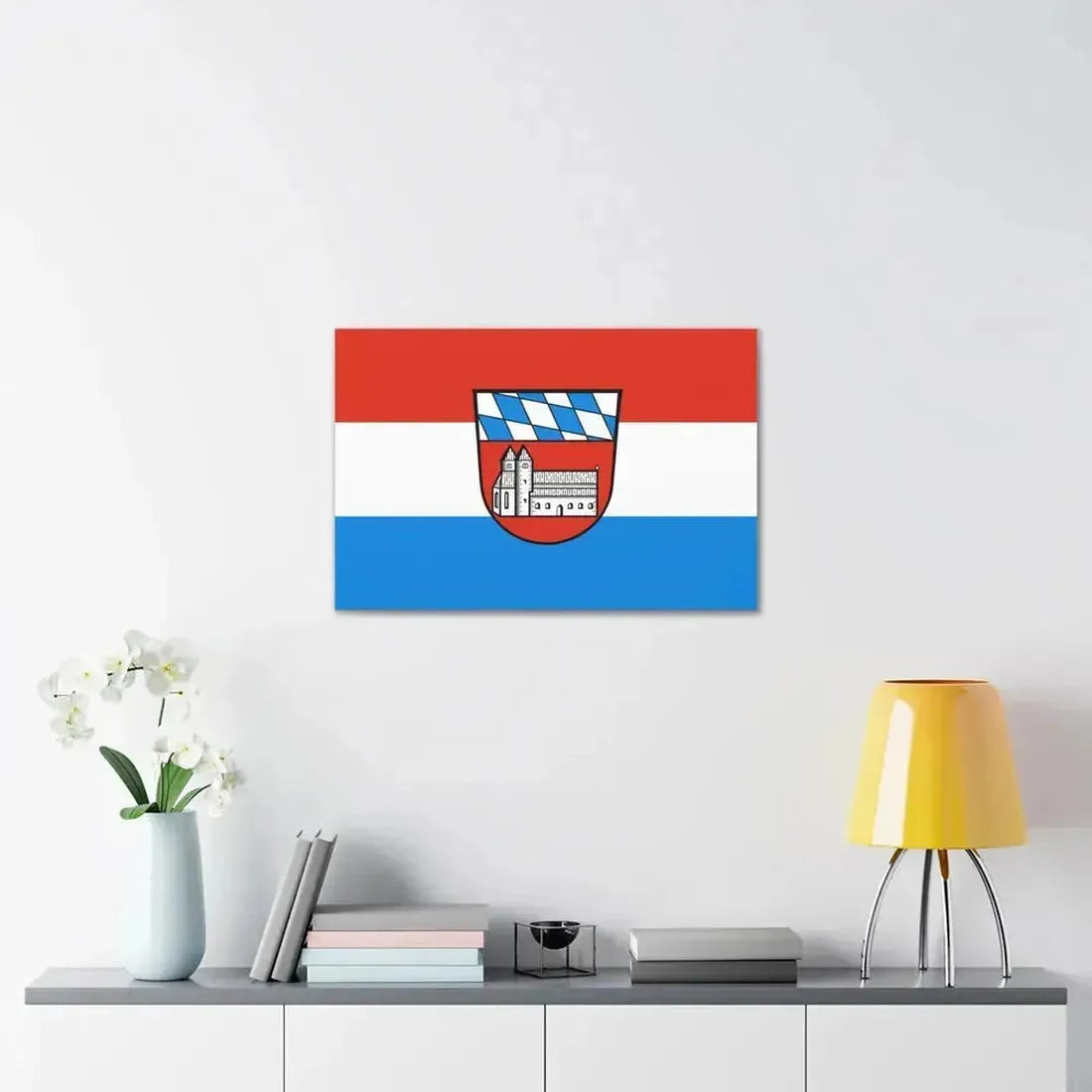 Flag of Cham Germany - Canvas Wall Art - The Sticker Space