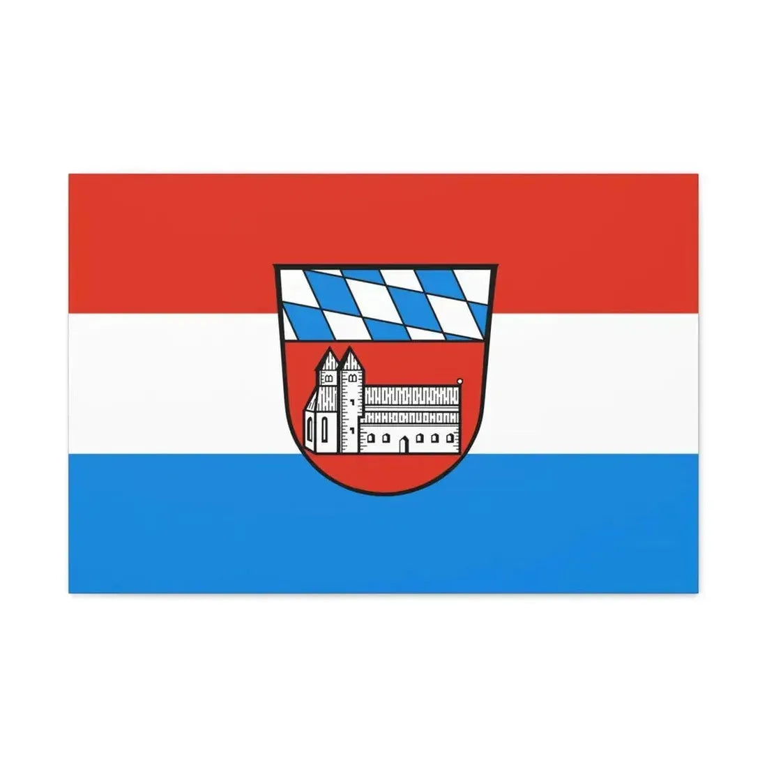 Flag of Cham Germany - Canvas Wall Art - The Sticker Space