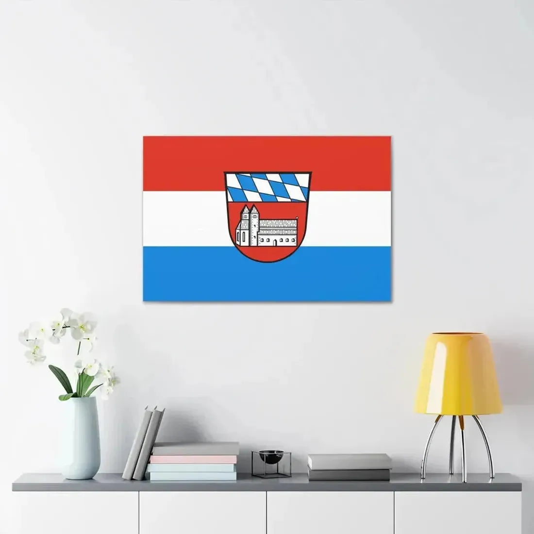 Flag of Cham Germany - Canvas Wall Art - The Sticker Space